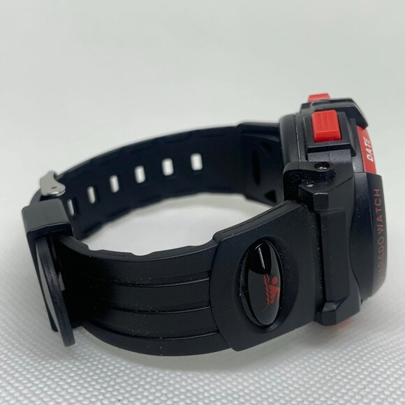 Lavaredo men digital watch alarm chrono 43mm case day date 5ATMWR running - Picture 5 of 6